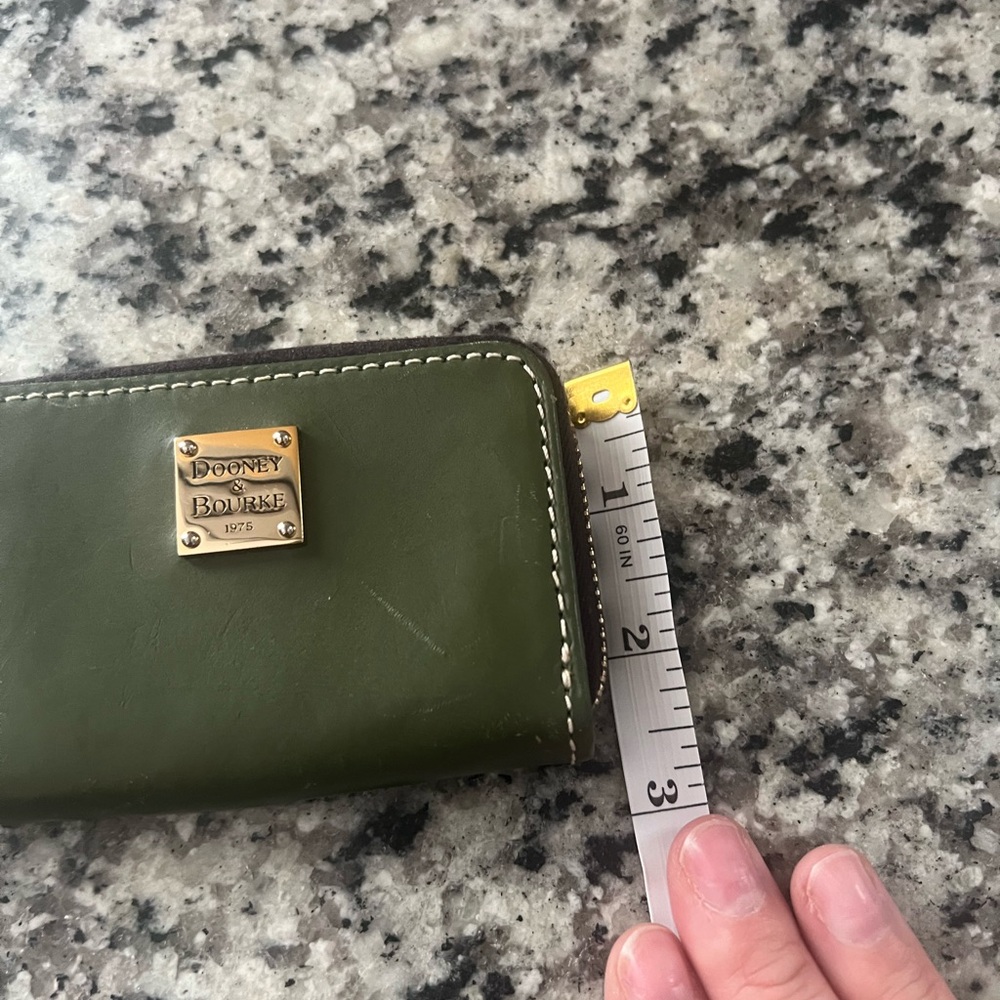 Dooney & Bourke Small Beacon Card Case in a Dark Olive Green! - Picture 11 of 11